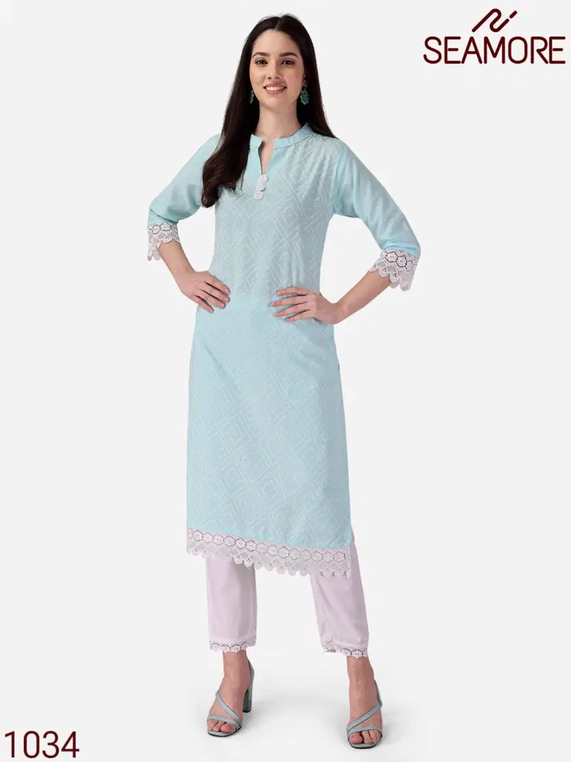 Deepkalaa By Seamore Cotton printed Kurti With Bottom Wholesale Market In Surat